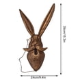thumbnail image 6 of Dserhfy Vintage Animal Head Wall Decoration Home Office Living Room Wall Art Resin Bear Fox Mouse Deer Rabbit Figurine Statue Sculpture Wall Ornament, 6 of 8