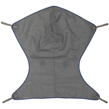 Invacare Premier Comfort Full Body Sling for Patient Lifts, 550 lb. Weight Capacity, Spacer Fabric, X-Large, 2451090, Binding; Blue, Body; Gray