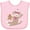 AD-Pink, variant on Inktastic Sock Monkey Gingerbread Boys or Girls Baby Bib