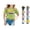 Light Green, variant on Girls Tshirts Summer Casual Alligators Animal Print Round Neck Short Sleeve Tees Cotton Blouse Graphic Pullover Kids Daily Tops