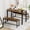 Brown, variant on Miniyam 43" Dining Table Set for 4, 3-Piece Kitchen Table with 2 Benches, Modern Space Saving & Heavy Duty Dinner Table Set with Metal Frame, Gray