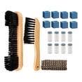thumbnail image 1 of jinwen Rail Brush Set Table,Pool Cue Tip Cleaning Tools,Cue Chalk,Shaft Cleaning Cloth, Yellow, 1 of 9