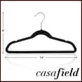 thumbnail image 5 of Casafield 100 Velvet Kid's Hangers for Children's Clothes, 14" - Black, 5 of 7
