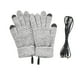 thumbnail image 4 of Guantes calefactables con USB, elásticos, de dedos completos, eléctricos y cálidos para pantallas táctiles. Gris, 4 of 9