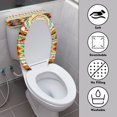 thumbnail image 4 of HELLHERO Bathroom Seat Covers & Universal Bathroom Toilet Lid Cover for Bathroom Home, Polyester, Washable, Navajo Style Geometric Patterns, 4 of 7