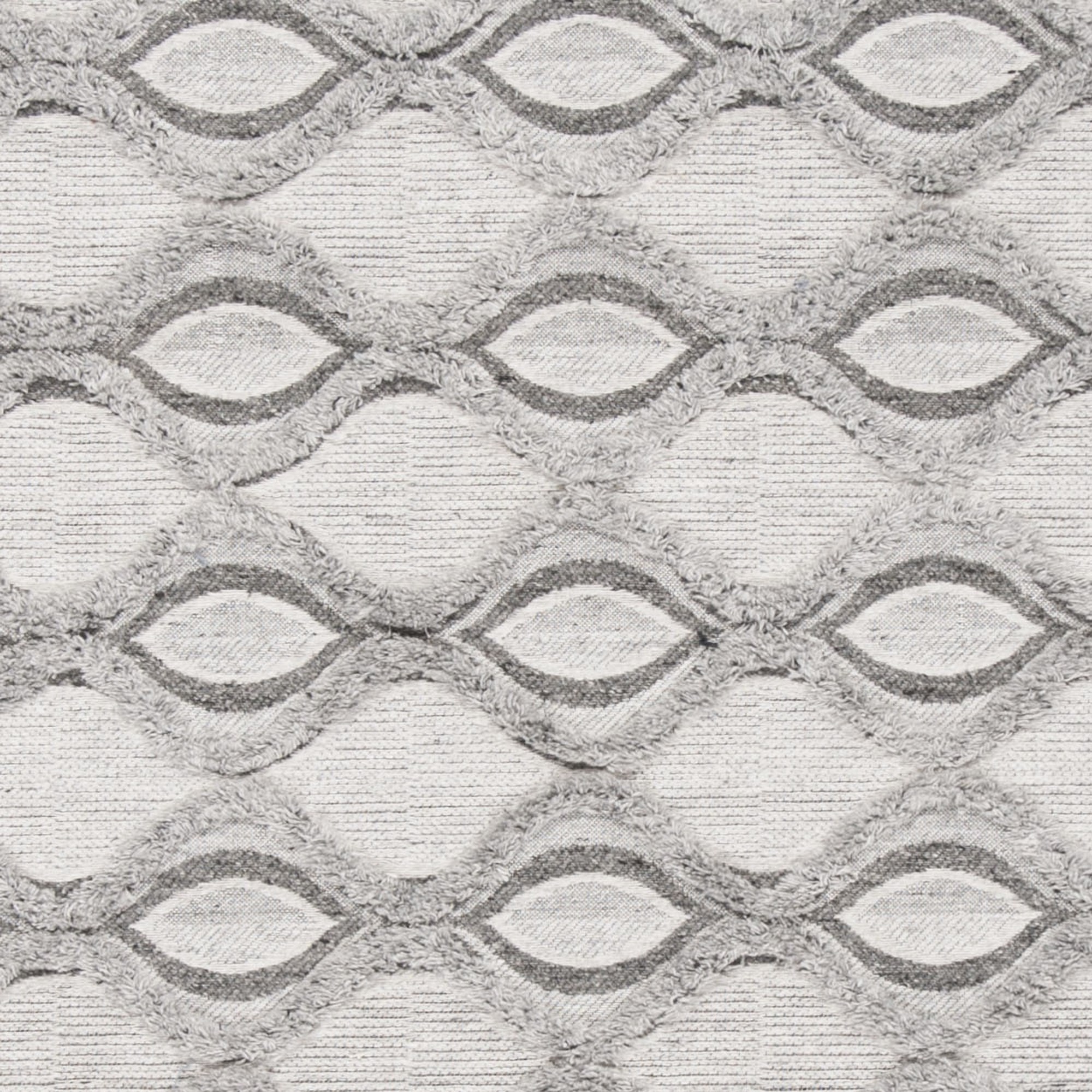 SAFAVIEH Marbella Melody Geometric Trellis Area Rug, Grey/Charcoal, 4' x 6'
