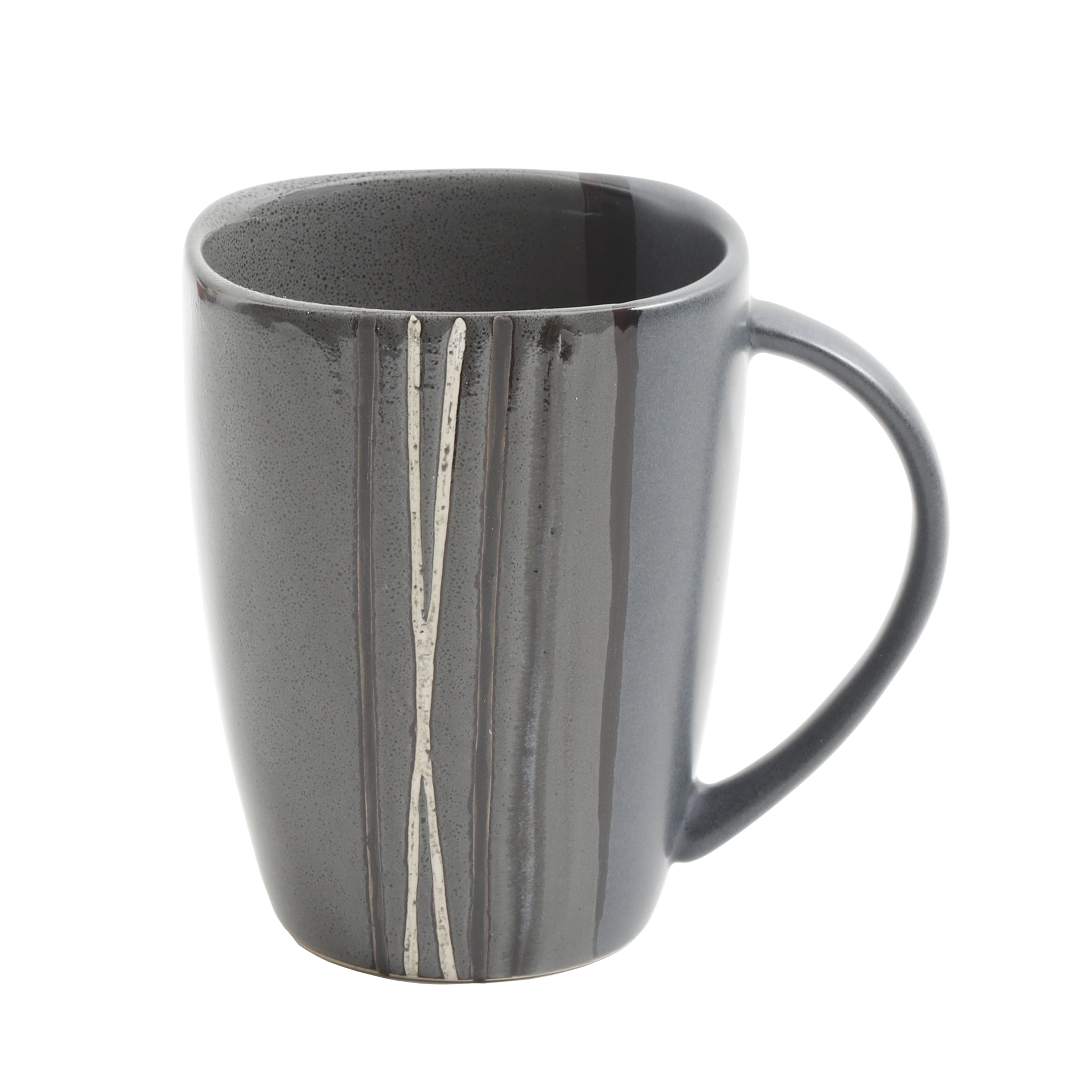 Better Homes & Gardens Bazaar Dinnerware, Gray, Set Of 16 - 1