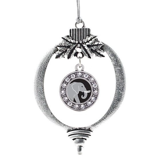 Elephant Circle Holiday Ornament