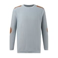 thumbnail image 4 of Chandail à Capuche Mode pour Hommes Automne Hiver Manches Raglan Chandail Décontracté Manches Longues Col Fileté Haut Confortable Doux Respirant, 4 of 8