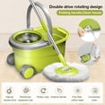 thumbnail image 3 of Multifuntional Self Wringing Mop Bucket Set Dry&Wet Self Cleaning Drying Flat Floor Free-Hand Washing Mop Squeeze Flat Mop with 2 Mop Pads for Home Bathrooms Kitchen, 3 of 10