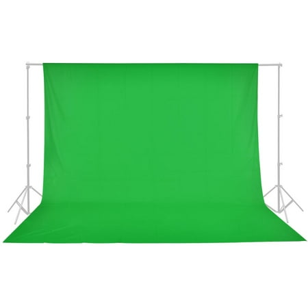 10x10' Muslin Photo Backdrop 100% Cotton Photography Studio Background Video Screen Color (Best Color For Green Screen)