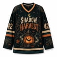 thumbnail image 6 of UDAUDU Women's Halloween Shirts Oversized V-Neck Funny Spooky Pumpkin Print Tshirts Loose Fit Long Sleeve Game Day Jersey Athletic Halloween Costume XL, 6 of 7