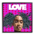 thumbnail image 2 of Stupell Industries Patterned Pink Love Peace Sign Hearts Person , 24 x 24, Design by Lynnda Rakos, 2 of 5