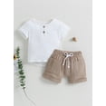 thumbnail image 5 of Pengnight Toddler Short Sleeve T-Shirt and Casual Elastic Shorts 2 Count, 5 of 9