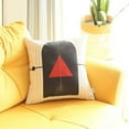 thumbnail image 5 of Red and Cream Arrowhead Printed Throw Pillow, 5 of 7