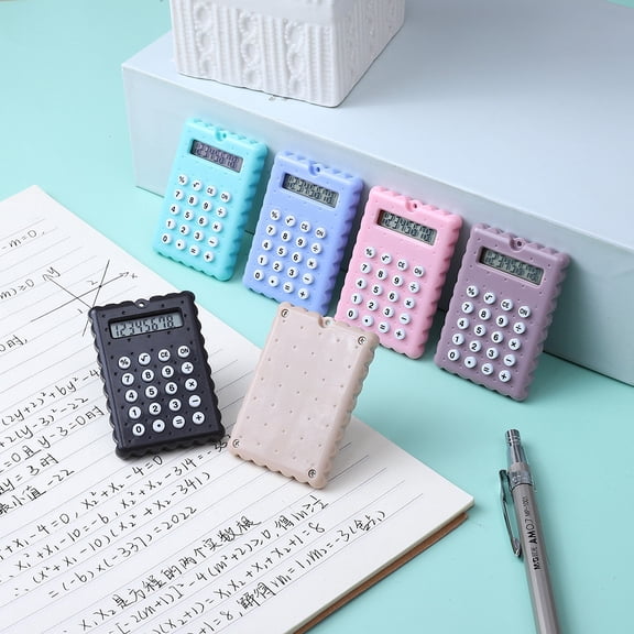 8 Digit Desk Calculator, Desktop Calculators with Large LCD Display & Big Buttons, Battery, Standard Basic 4 Function Calculator for Classroom, Office, Home, Business, Teachers
