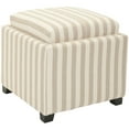 thumbnail image 4 of SAFAVIEH Harrison Single Tray Ottoman Tan / White, 4 of 7