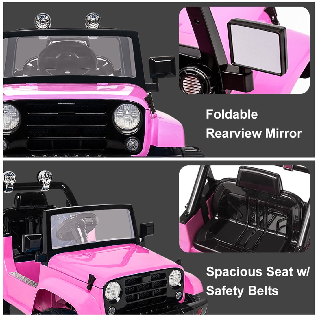 CIPACHO 12V Ride On Truck, 3 Speeds Battery Powered Electric Cars for Kids 3 to 8 Years CIPACHO 12V Ride On Truck, 3 Speeds Battery Powered Electric Cars for Kids 3 to 8 Years