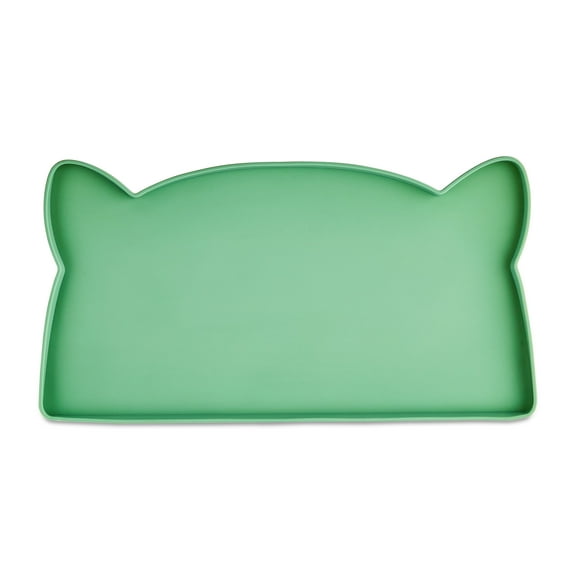 Vibrant Life Silicone Cat Feeding Mat, Sage Green, 17.5" x 9"