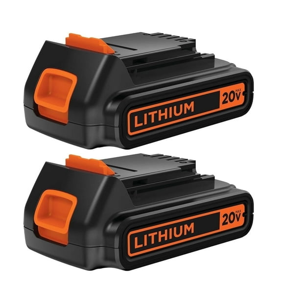 2Pack 20V 3.8Ah Replacement for Black and Decker 20V Lithium Battery Max LB20 LBX20 LBXR20-OPE