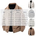 thumbnail image 3 of Men's Corduroy Jacket with Lapel Collar and Button Front Long Sleeve Casual Big and Tall Coat, 3 of 8