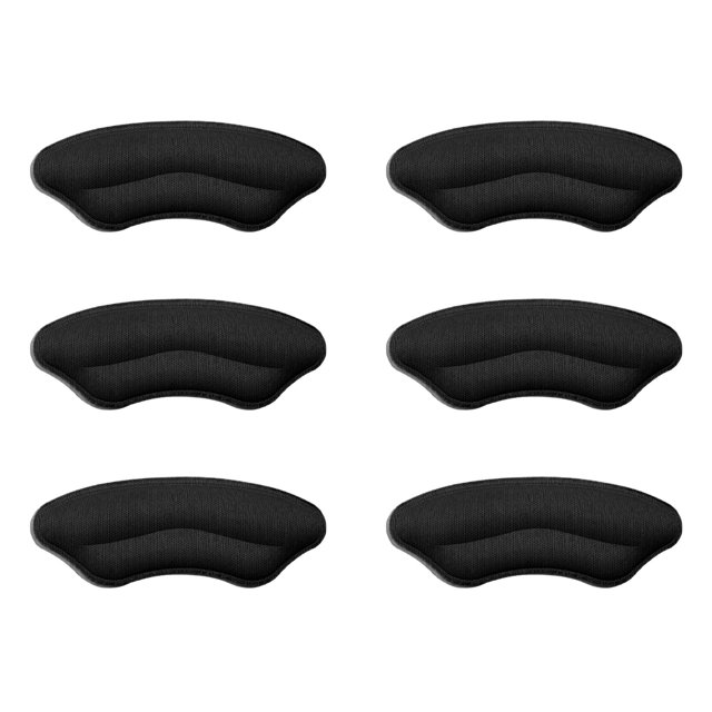 Guardurnaity 3 pares de almohadillas antideslizantes para aliviar la presión en el talón, cojines para los pies para hombres y mujeres, tacones Accesorios de calzado Tipo 3 Negro