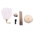 thumbnail image 2 of Ostrich Feather Floor Lamp Iron Art 61 Inch Decorative Standing Lamp 3 Color Temperature LED USB Rechargeable Touch Switch Stepless Dimmable for Bedside Living Room, 2 of 7