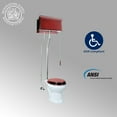 thumbnail image 3 of Antique Cherry Color Wooden High Tank Pull Chain Toilet White Elongated Toilet Bowl Anti-Stain Reno-Gloss Finish Renovators Supply, 3 of 11