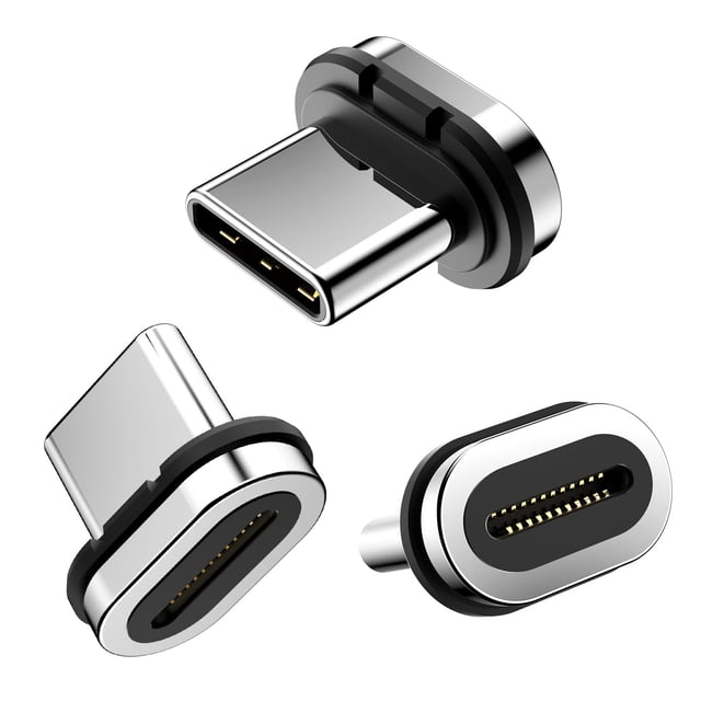 Punta de conector USB C magnética, 24 pines (paquete de 3), DuHesin