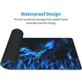 thumbnail image 6 of Galaxy Fire Blue Dragon Mouse Pad XL Extended Desk Mat, Non Slip Rubber Base Stitched Edge Gaming Pc Desktop Large Mice Pad,31.5 X 11.8 Inch, 6 of 6