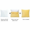thumbnail image 2 of Home Soft Things Ribbed Flannel Throw Pillow Cover 4pcs - sunshine yellow - 20" x 20", 2 of 5