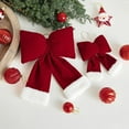 thumbnail image 6 of Vacemry Under $5 Burgundy Velvet 3D Bow, Large Decorative Hanging Bow for Christmas Tree, Wine Red Oversized Ribbon for Window Doorway, Festive Embellishment for Wreath Garland, Party Backdrop Decor, 6 of 9