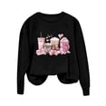 thumbnail image 5 of Generic Valentines Day Shirts Women Plaid Love Heart Valentines Day Sweatshirts Raglan Tops, 5 of 5