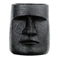 thumbnail image 2 of ToyKingdee Easter Island Moai Head Planter Pot, Human Face Flower Pot for Desktop Home Decor, Cool Moai Figurines Pen and Brush Holder, 2 of 5