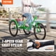 thumbnail image 2 of VEVOR Triciclo plegable para adultos, triciclos plegables para adultos de 26 pulgadas y 7 velocidades, bicicleta de crucero de 3 ruedas de acero al carbono con cesta y asiento ajustable, 2 of 9