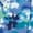 Paradise Blue Abstract, variant on Woman Within Plus Size Stretch-Cotton Knit Pull-On Printed Pocket Capri Leggings