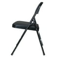 thumbnail image 4 of Hampden Furnishings Bernadine Collection Fabric Triple Brace Folding Chair, Black, Pack of 4, 4 of 4