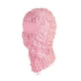 thumbnail image 2 of Pasamontañas mascarilla facial completa máscara cubierta para la cabeza sombrero calentador mantener caliente pasamontañas esquí Rosa, 2 of 8
