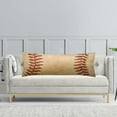 thumbnail image 4 of Sport Theme Body Pillow Cover Sports Baseball Worn Ball Laces Softball Laces Long Pillow Case with Zipper Decorative Soft Bedding Pillowcase Retro Cushion Pillow Covers for Couch,Bedroom 20"x54", 4 of 6