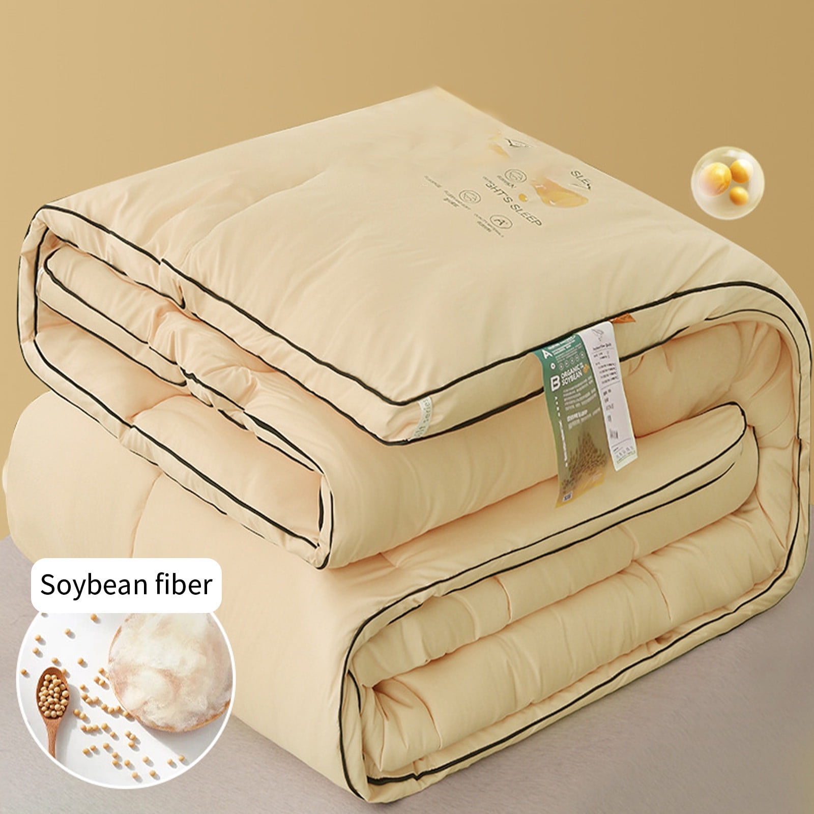 MERILER Machine Washable Lightweight Quilt: Ideal for Air-Conditioned Rooms, All-Season Cool Comfort and Easy Care