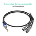 thumbnail image 5 of Standard 6.35mm(6.5mm) to Double 3Pin Output Cable Connectors Wire Line for Mixing Consoles 15cm to 10m Long, 5 of 9