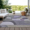 thumbnail image 6 of Addison Rugs Chantille Indoor/Outdoor Transitional Mid Century Purple Washable Rectangle Rug, 5' x 7'6", 6 of 6