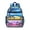 Blue-58, variant on Space Geek Backpack - Waterproof & Breathable Travel Bag with Rocket & Alien Design, Multiple Pockets for Organization