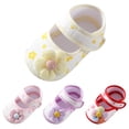 thumbnail image 5 of LNMQLPDBS Baby Girl Shoes Newborn Mary Jane Flats with Flower Soft Sole Non-Slip Crib Shoes Infant Toddler First Walkers Princess Dress Shoes, 5 of 8