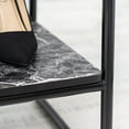 thumbnail image 3 of IRIS Garment Rack with 5 Shelf, Clothes Racks for Closet Organization, Plant Stand, Marble Black, 3 of 5