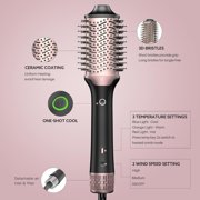 Blow Dryer Brush Hair Straightener | High-Speed 2-in-1 Hair Styler One Step Hot Air Brush Hair Dryer Volumizer with Straightening Brush Comb for Silky Smooth 110000 RPM