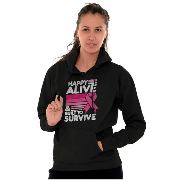 Happy Alive Built To Survive Warrior Women Plus Size Graphic Pullover Hoodie Brisco Brands 2X
