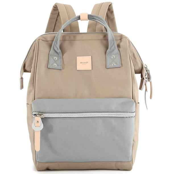 Mochila para portátil Himawari 1881-caqui+plomo 22#, impermeable, 18 L