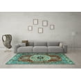 thumbnail image 3 of Ahgly Company Indoor Round Persian Light Blue Traditional Area Rugs, 8' Round, 3 of 4