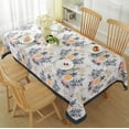 thumbnail image 3 of SASTYBALE Summer Tablecloth for Rectangle Tables, Wrinkle Resistant Floral Table Cloth with Pineapple Pattern, Spill Proof Polyester Table Cover for Indoor Outdoor Patio (Rectangle, 52" x 70"), 3 of 7